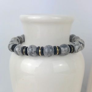 GEMSTONE | Zebra Jasper Stone Beaded Bracelet
